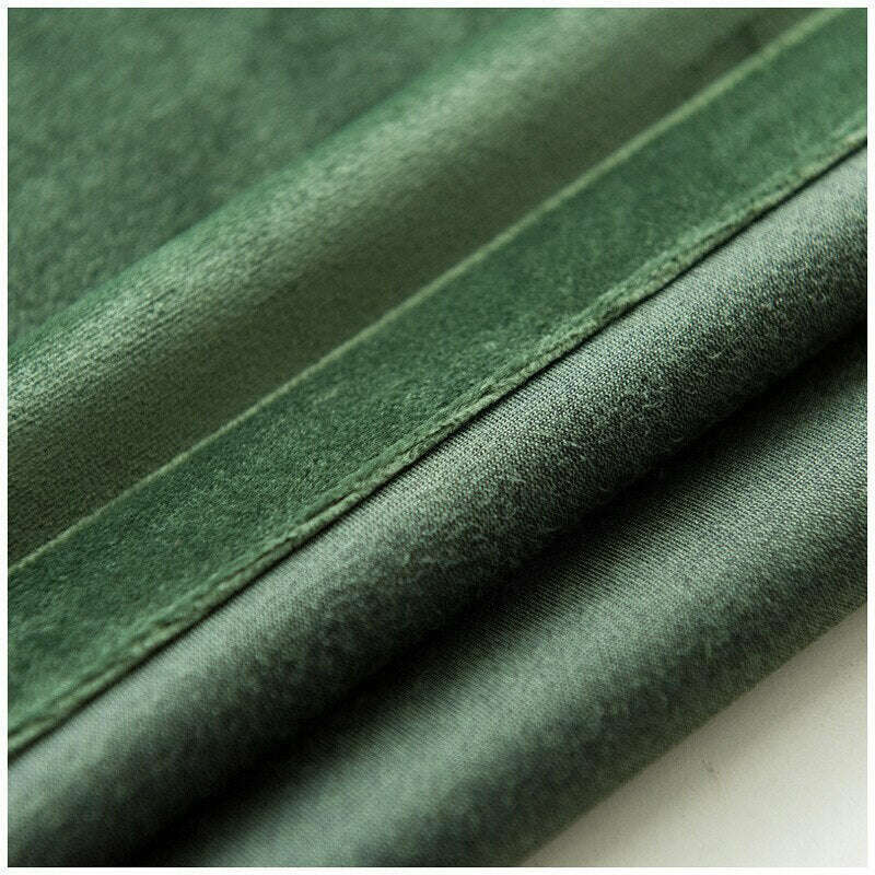 Rémy Luxury Velvet Plain Curtain - Bottle Green
