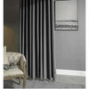 Taylor H. Luxury Jacquard Velvet Woven Design Curtains - Light Gray